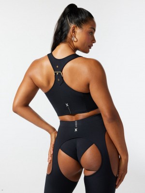 Savage X Fenty Body Flaunt Racerback Buckle Tank Black USA | 187-QKFOMS