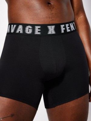 Savage X Fenty Boxer Black USA | 530-LKOHRF