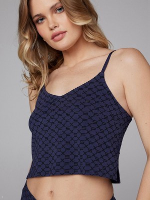 Savage X Fenty Cotton Essentials Cami Navy USA | 167-IGPVQH