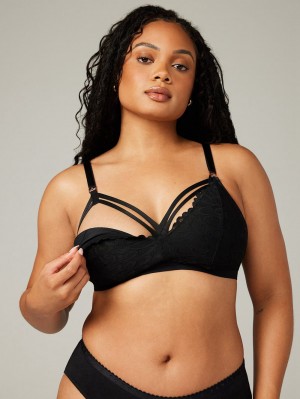 Savage X Fenty Not Sorry Lace Maternity Black USA | 265-GLYMPH