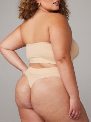 Savage X Fenty Seamless High-Waist Beige USA | 615-TGRPVL