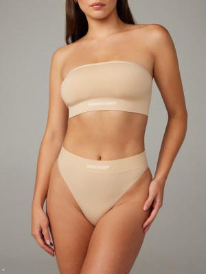 Savage X Fenty Seamless High-Waist Beige USA | 473-WFDSZU