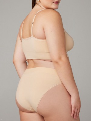 Savage X Fenty Seamless High-Waist Beige USA | 803-USYDET