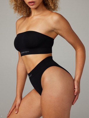 Savage X Fenty Seamless High-Waist Black USA | 749-EHRVGZ