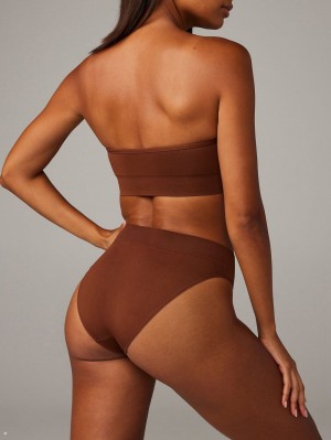 Savage X Fenty Seamless High-Waist Brown USA | 624-QNOBYM