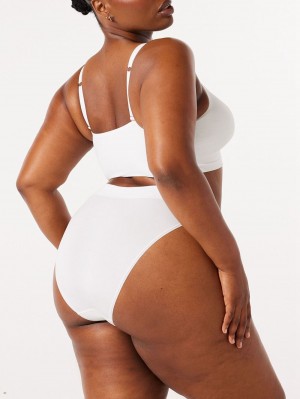 Savage X Fenty Seamless High-Waist White USA | 385-TDKAGR