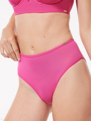 Savage X Fenty See Thru U High-Waist Pink USA | 452-JTQLXA