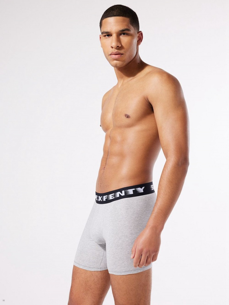 Savage X Fenty Bed Of Dreams Boxer Grey USA | 257-QABSJV