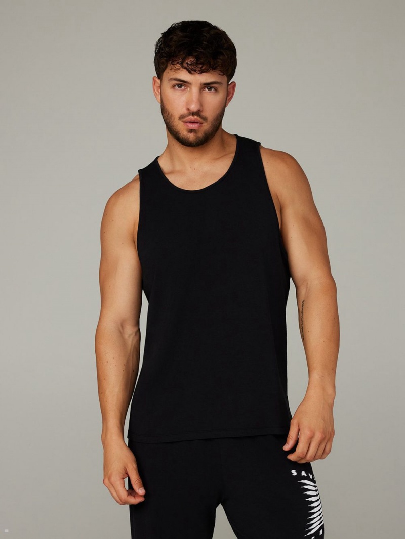 Savage X Fenty Bed Of Dreams Sleep Tank Black USA | 962-JMARIN