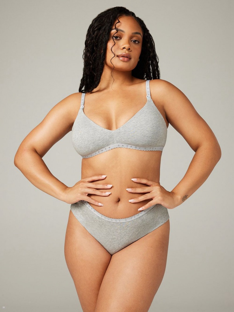 Savage X Fenty Cotton Maternity Grey USA | 407-ASLJGE