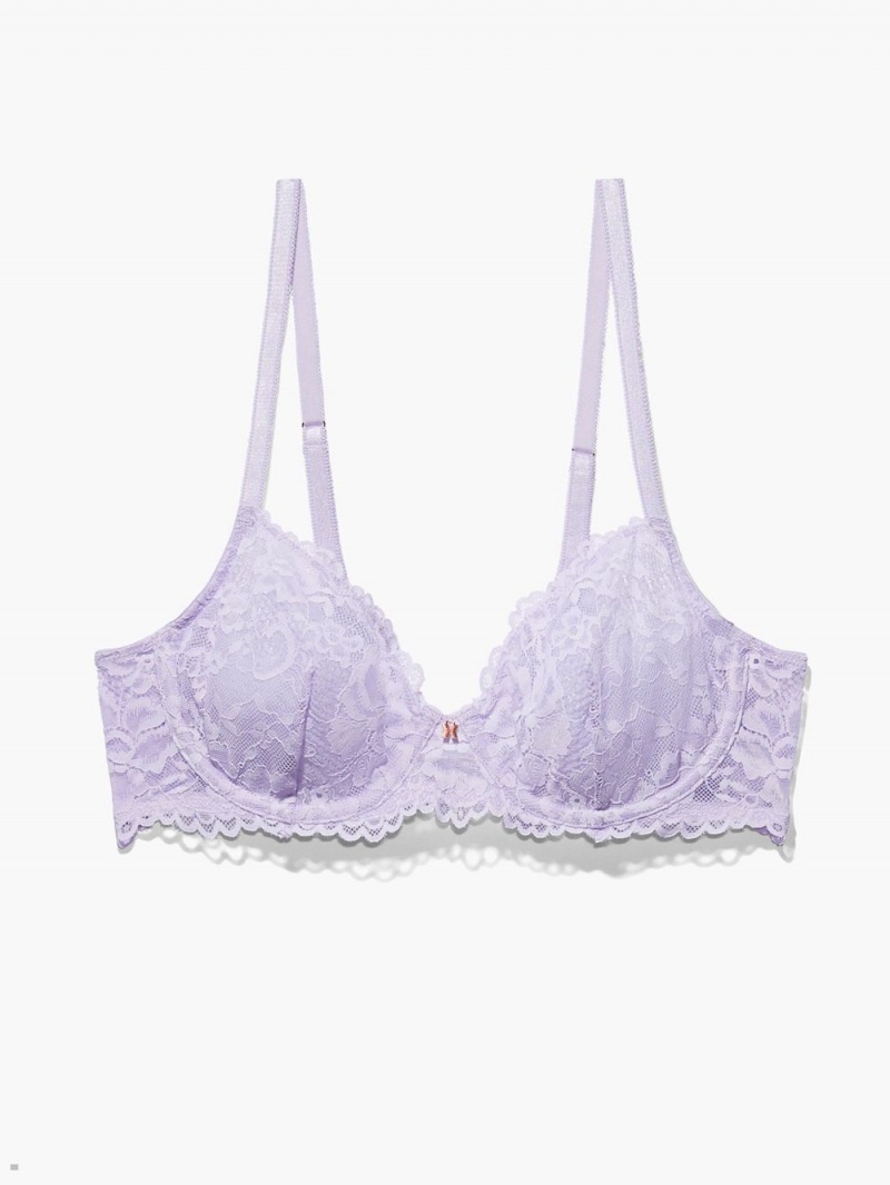 Savage X Fenty Floral Lace Purple USA | 760-CPXDAG