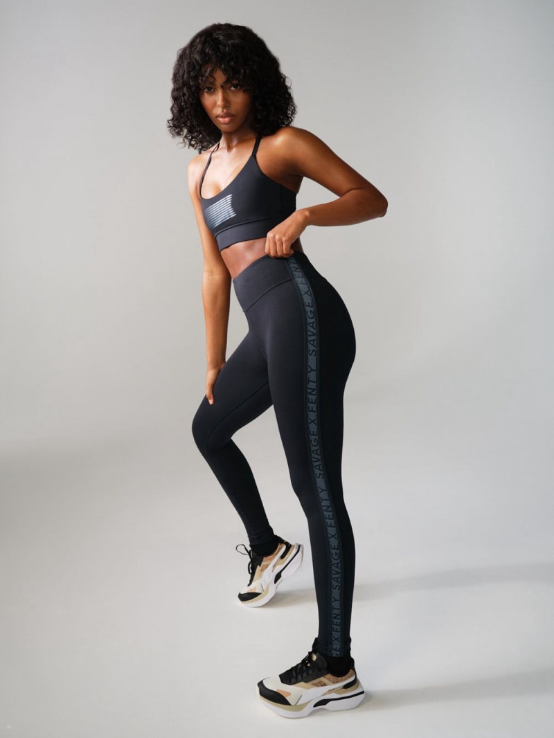 Savage X Fenty Main Player High-Waist Black USA | 925-TNIKEV