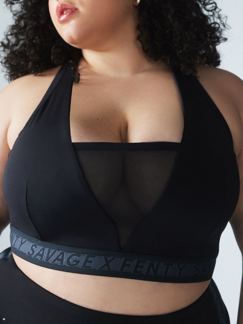 Savage X Fenty Main Player Medium-Impact Black USA | 869-RYNVCW