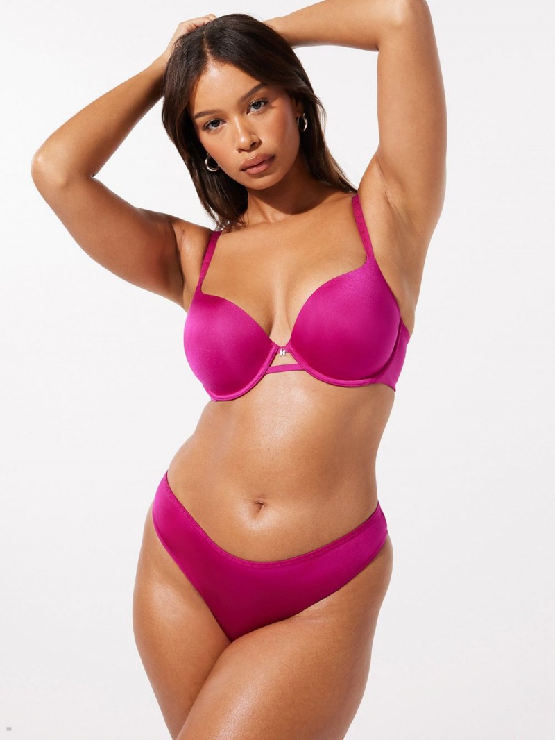 Savage X Fenty New Microfiber Deep Pink USA | 492-DPLVSH