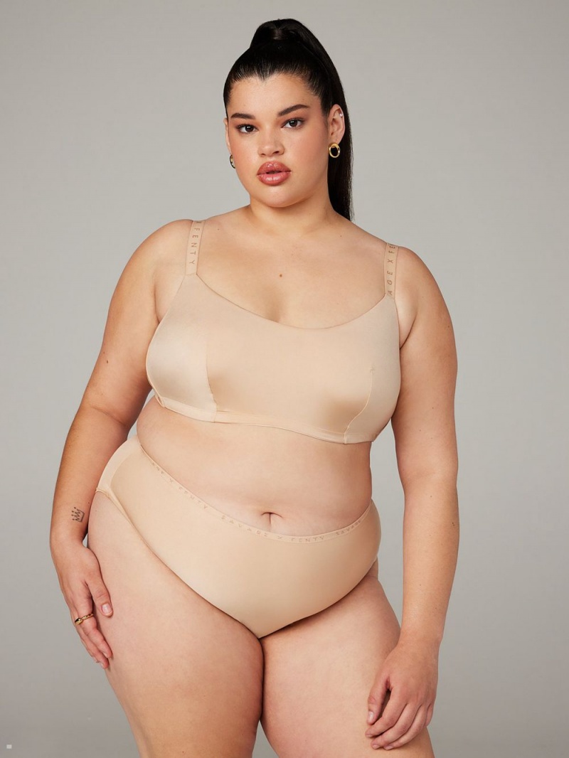 Savage X Fenty New Microfiber Unlined Beige USA | 785-GALNWQ