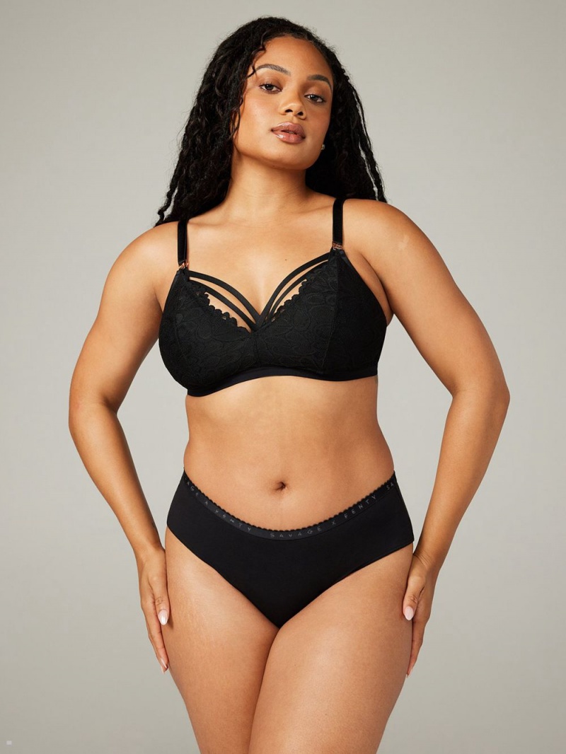 Savage X Fenty Not Sorry Lace Maternity Black USA | 265-GLYMPH