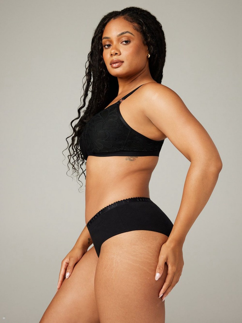 Savage X Fenty Not Sorry Lace Maternity Black USA | 265-GLYMPH