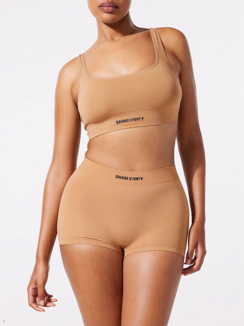 Savage X Fenty Seamless Beige USA | 915-UOBQHJ