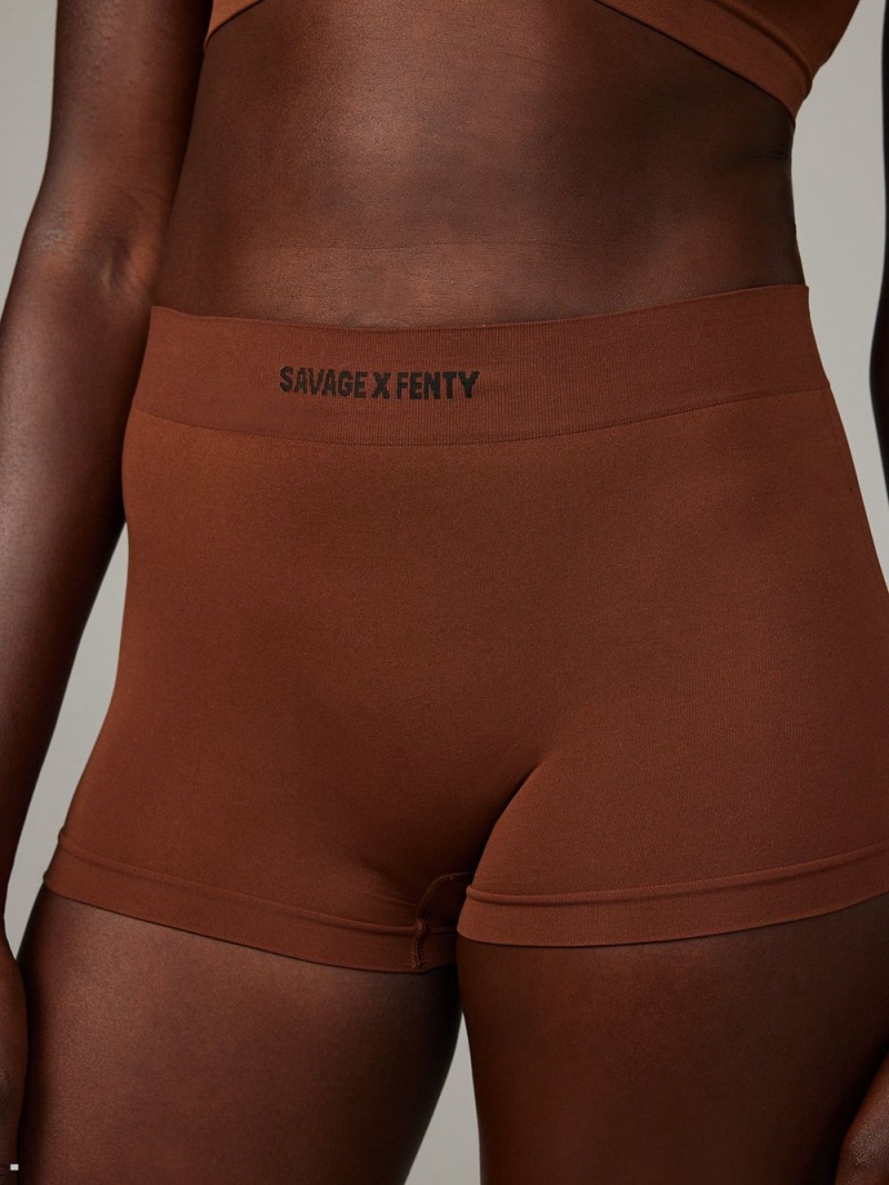 Savage X Fenty Seamless Brown USA | 873-HVOGQC