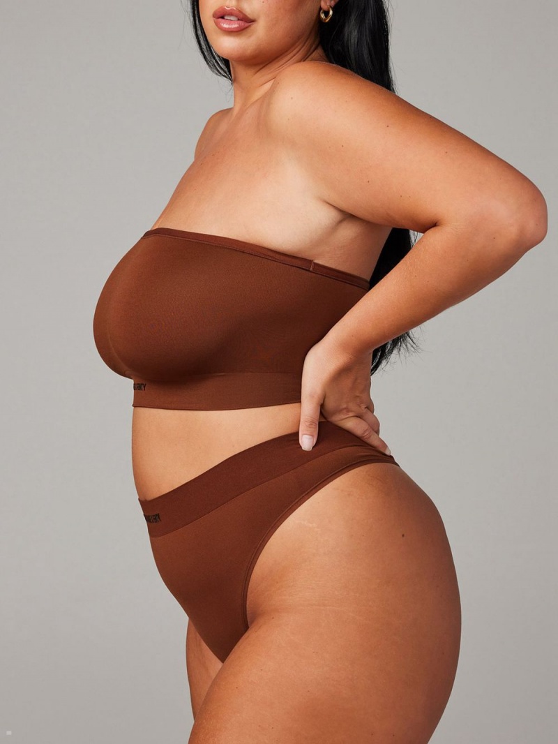 Savage X Fenty Seamless High-Waist Brown USA | 850-KDVNIL