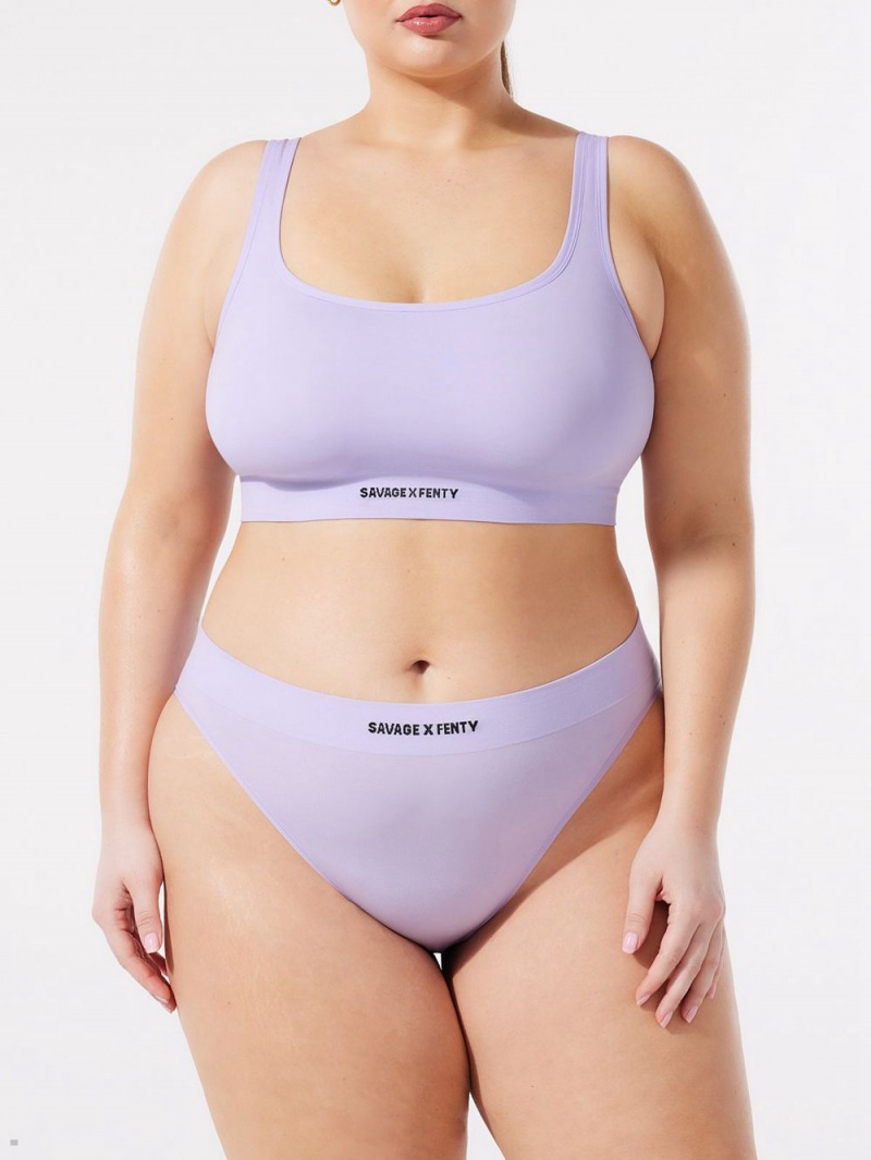 Savage X Fenty Seamless High-Waist Purple USA | 029-VBJAXW