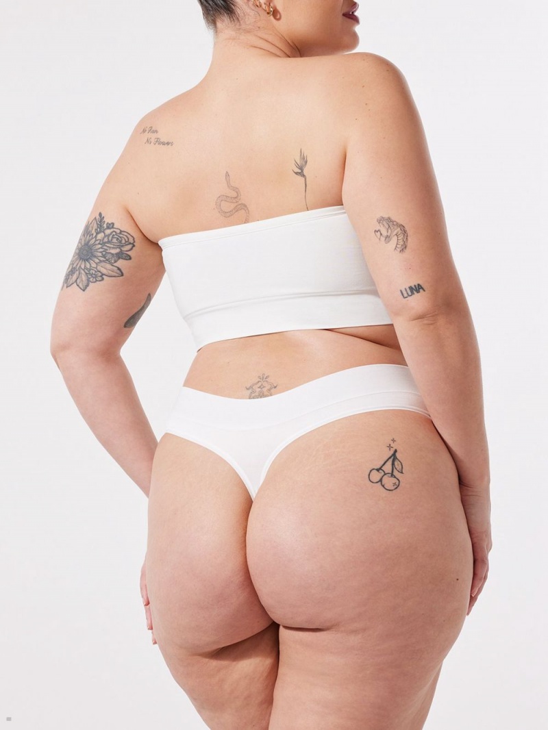 Savage X Fenty Seamless High-Waist White USA | 952-YOPMRS