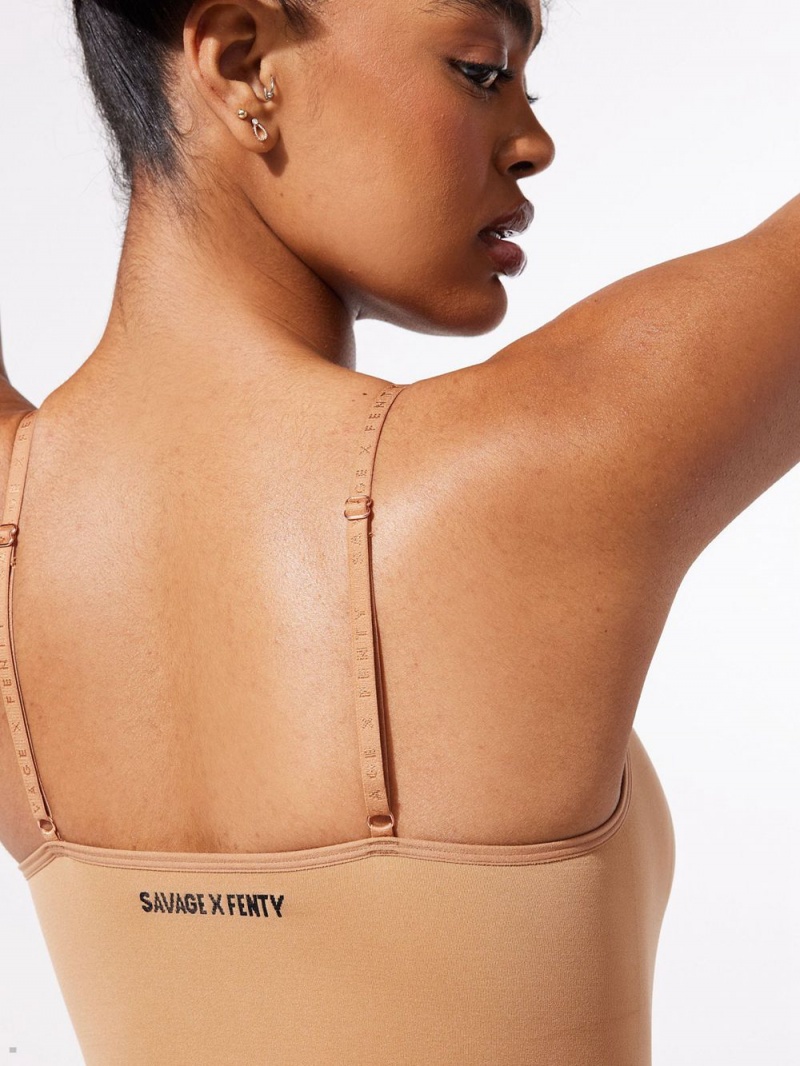 Savage X Fenty Seamless Teddy Beige USA | 635-URXKGB