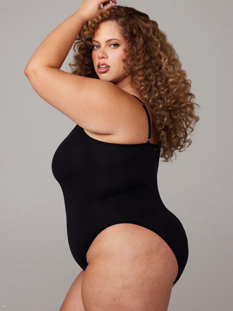 Savage X Fenty Seamless Teddy Black USA | 713-FUNWST