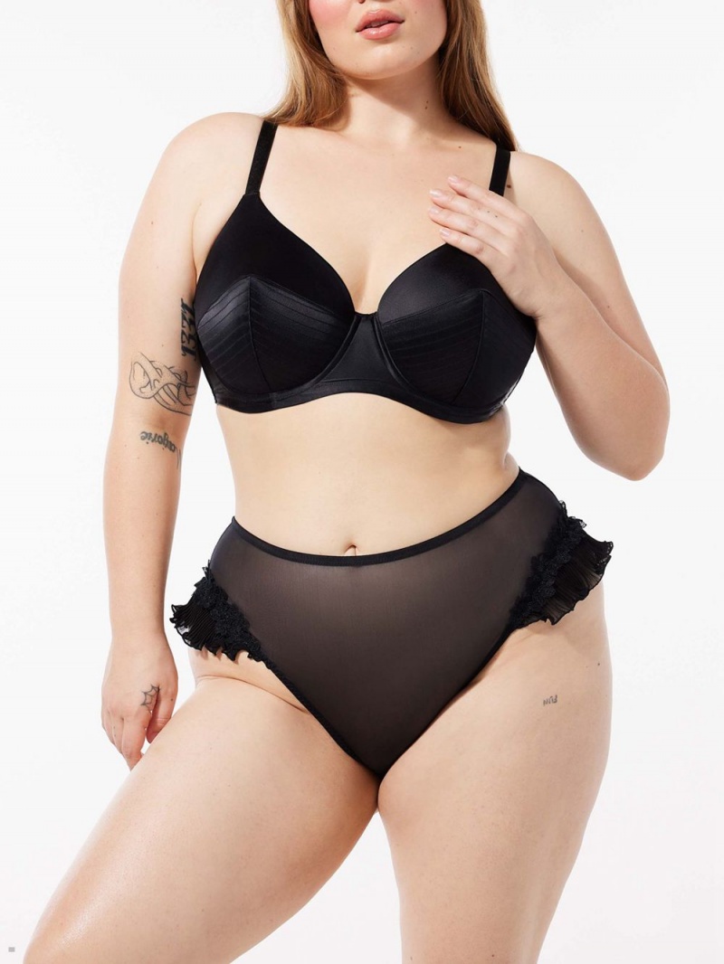 Savage X Fenty Sexties High-Waist Black USA | 216-TWQKDA