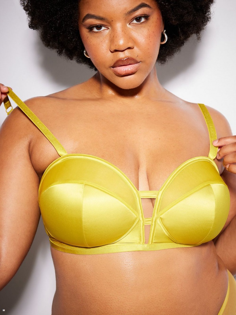 Savage X Fenty Sexties Overwire Yellow USA | 283-BJXCAM