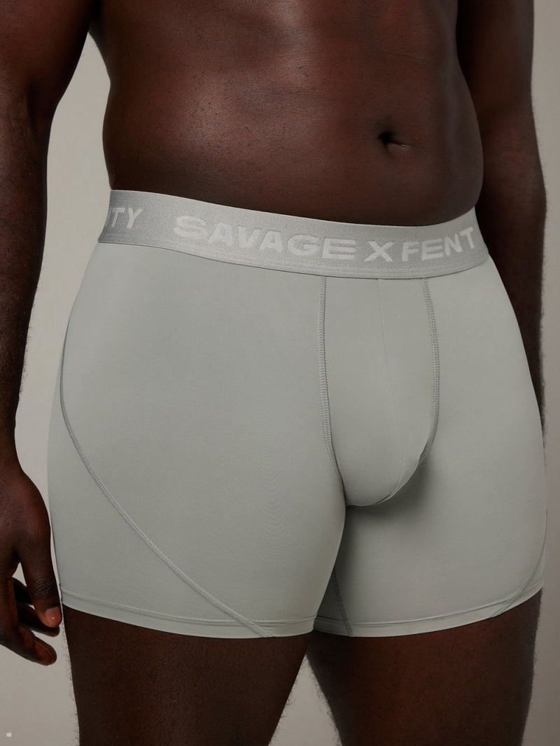 Savage X Fenty Shadow Fit Boxer Deep Grey USA | 680-ZRDBOU