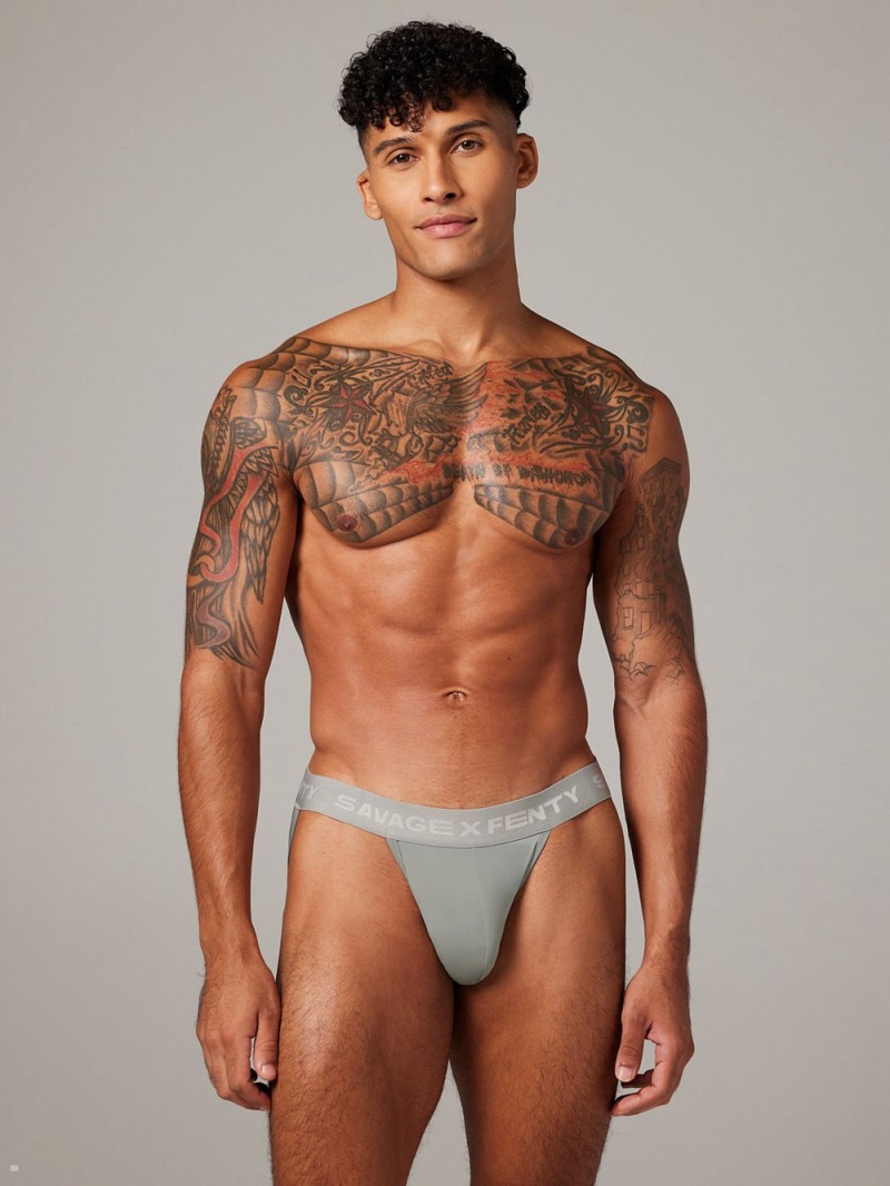 Savage X Fenty Shadow Fit Jock Strap Deep Grey USA | 823-APJCWV