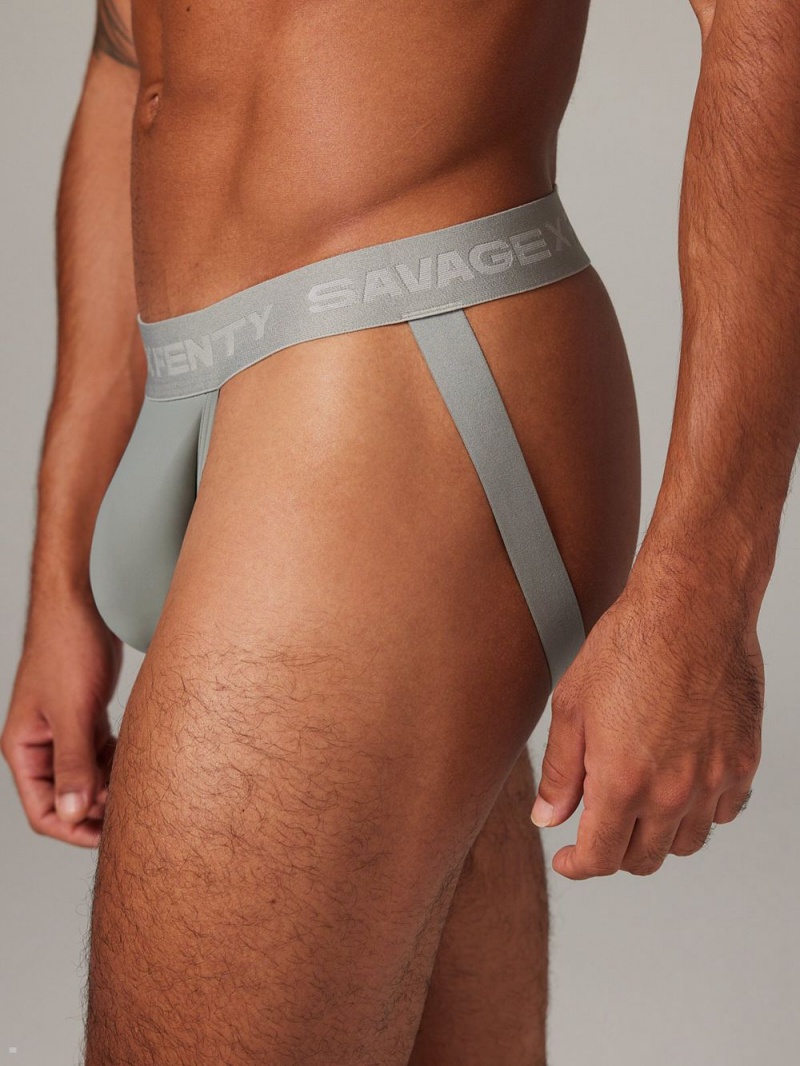 Savage X Fenty Shadow Fit Jock Strap Deep Grey USA | 823-APJCWV