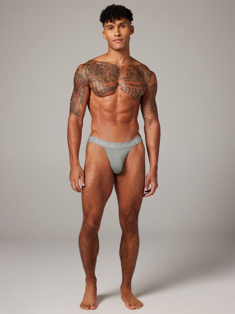 Savage X Fenty Shadow Fit Jock Strap Deep Grey USA | 823-APJCWV