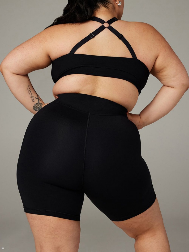 Savage X Fenty Xccentuate High-Waist Bike Black USA | 586-MXELRC