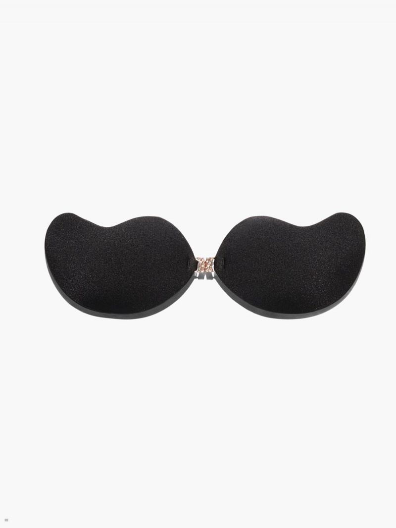 Savage X Fenty Xtra Stay Adhesive Bra Black USA | 146-XACROB